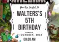 FREE Editable Minecraft Madness Birthday Invitation