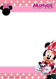 FREE Minnie Mouse Birthday Invitation Templates Eight