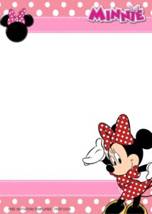 FREE Minnie Mouse Birthday Invitation Templates Four