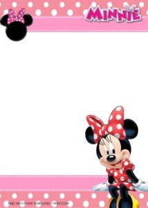 FREE Minnie Mouse Birthday Invitation Templates Seven