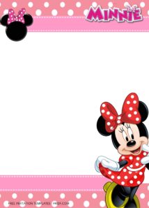 FREE Minnie Mouse Birthday Invitation Templates Three