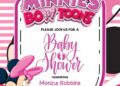FREE Editable Minnie Mouse Baby Shower Invitation