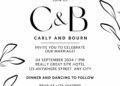 FREE Editable Modern Monogram Wedding Invitation