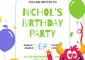 FREE Editable Monsters and Aliens Birthday Invitation