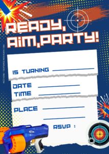 FREE Nerf Gun Birthday Invitation Templates Seven