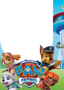 FREE Paw Patrol Birthday Invitation Templates Four