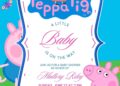 FREE Editable Peppa Pig Baby Shower Invitation