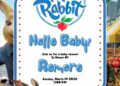 FREE Editable Peter Rabbit Baby Shower Invitation