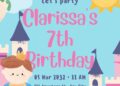 FREE Editable Princess Fairytale Birthday Invitation