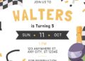 FREE Editable Race Kart Birthday Invitation