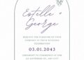 FREE Editable Romantic Vineyard Wedding Invitation