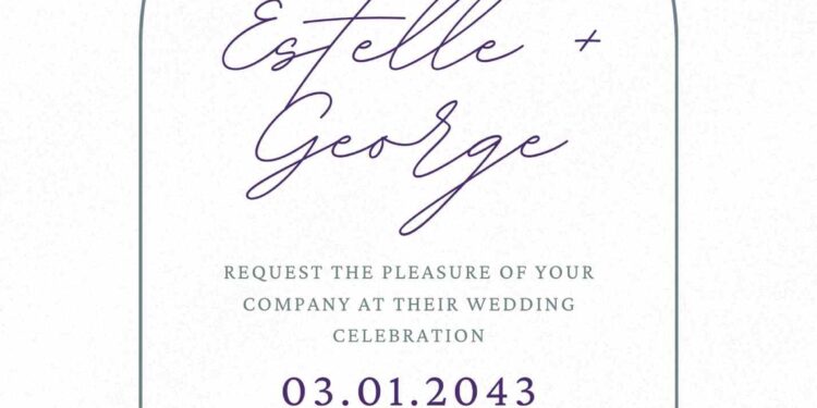 FREE Editable Romantic Vineyard Wedding Invitation
