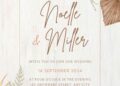 FREE Editable Rustic Woodland Wedding Invitation