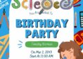 FREE Editable Science Lab Birthday Invitation