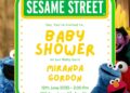 FREE Editable Sesame Street Baby Shower Invitation