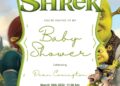 FREE Editable Shrek Baby Shower Invitation