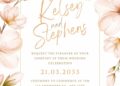 FREE Editable Soft Pink Watercolor Wedding Invitation