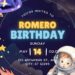 FREE Editable Space Adventure Birthday Invitation