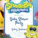 FREE Editable SpongeBob SquarePants Baby Shower Invitation