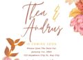 FREE Editable Spring Garden Wedding Invitation