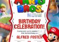 FREE Editable Super Mario Bros Birthday Invitation