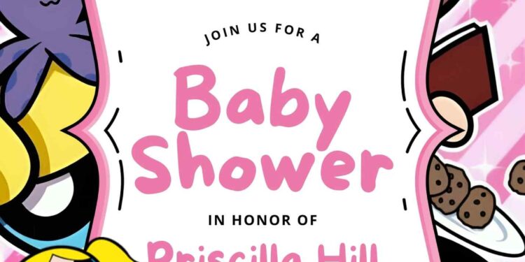 FREE Editable The Powerpuff Girls Baby Shower Invitation