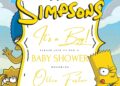 FREE Editable The Simpsons Baby Shower Invitation