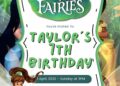 FREE Editable Tinkerbell and Friends Birthday Invitation