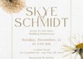 FREE Editable Vintage Pressed Floral Wedding Invitation