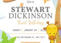 FREE Editable Wild Animals Safari Birthday Invitation