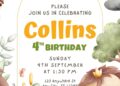 FREE Editable Wild One Baby Shower Invitation