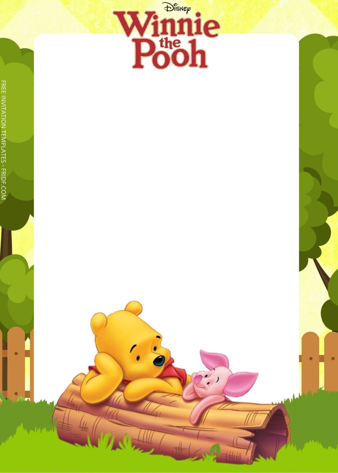 FREE Winnie The Pooh Birthday Invitation Templates FREE Winnie The Pooh Birthday Invitation Templates