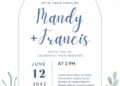 FREE Editable Winter Chic Wedding Invitation