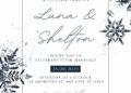 FREE Editable Winter Wonderland Wedding Invitation