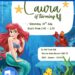 Free Editable Word - Little Mermaid Birthday Invitation Templates Title