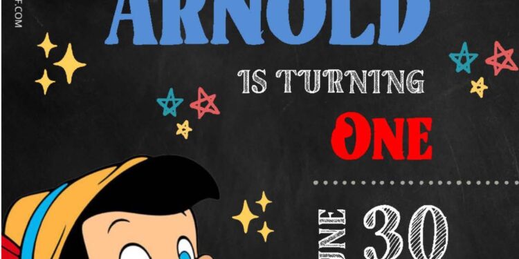 Free Editable Word - Pinocchio Birthday Invitation Templates Title