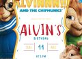FREE Editable Alvin and the Chipmunks Birthday Invitation