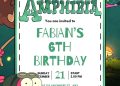 FREE Editable Amphibia Birthday Invitation