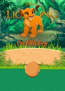 FREE Lion King Jungle Party Birthday Invitation Templates Two