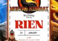 FREE Editable Mortal Kombat Birthday Invitation