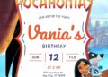 FREE Editable Pocahontas Birthday Invitation