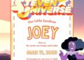 FREE Editable Steven Universe Birthday Invitation