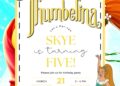 FREE Editable Thumbelina Birthday Invitation