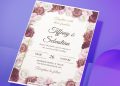 (Free Editable PDF) Rose Garden Delights Wedding Invitation Templates