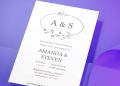 (Free Editable PDF) Aesthetic Floral Monogram Wedding Invitation Templates