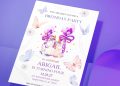 (Free Editable PDF) Magical Watercolor Unicorn Birthday Invitation Templates