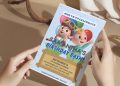 (Free Editable PDF) Cocomelon Palooza Birthday Invitation Templates