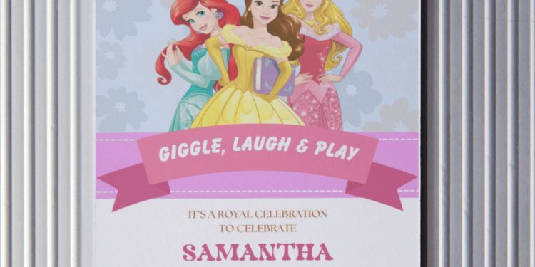 (Free Editable PDF) Cute Victorian Disney Princess Birthday Invitation Templates