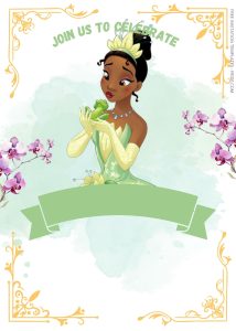 FREE The Princess And The Frog Birthday Invitation Templates