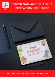 (Free Editable PDF) Cute And Friendly Beast Birthday Invitation Templates C